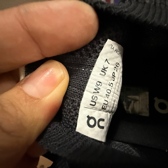 On Running Black and White Athletic Shoes - Picture 7 of 7